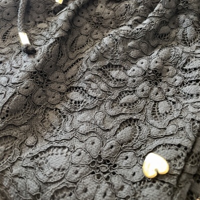 Conjunto calça e blusa em renda preta feminina Miss You