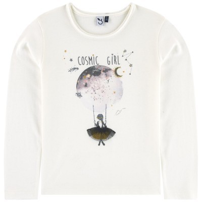 Camisola branca manga comprida 3Pommes