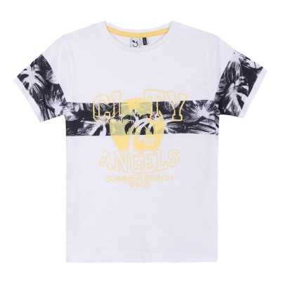 T-shirt branca com estampa 3Pommes