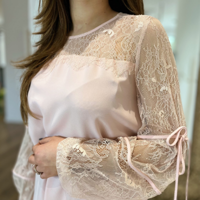 Vestido Mulher com manga em renda Liu Jo Vestido Mulher com manga em renda Liu Jo