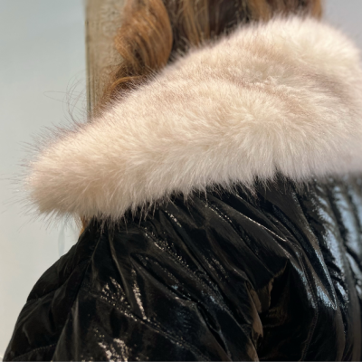 Kispo comprido feminino preto com pelo Miss You