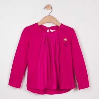 Blusa rosa plissada Catimini