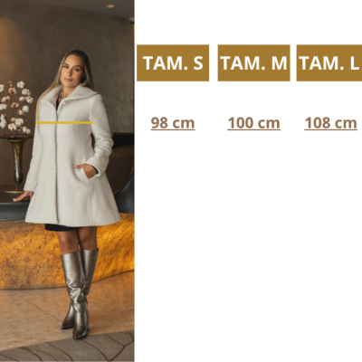 Casaco Branco Comprido Miss You