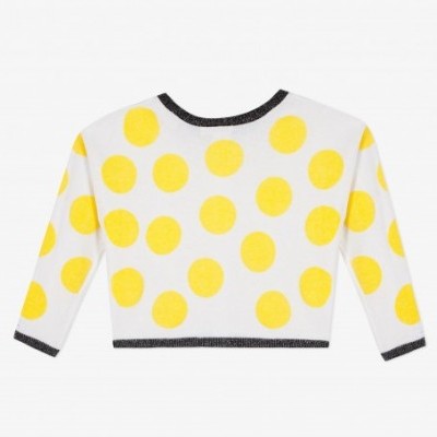 Casaco de malha bolinhas Catimini