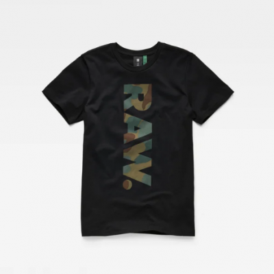 T-shirt preta camuflado G-Star Raw