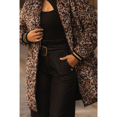 Casaco acolchoado Feminino Animal Print Miss You