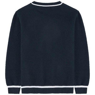 Casaco de malha azul marinho 3Pommes