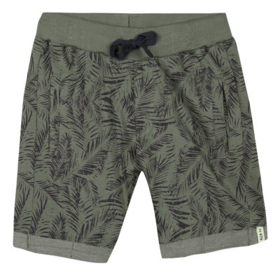Calção verde com estampa de palmeiras 3Pommes