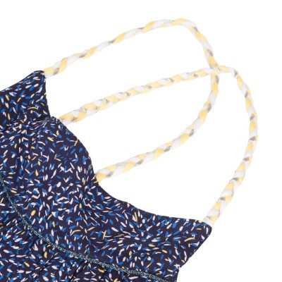 Top azul com padrão 3Pommes