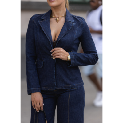 Blazer de Ganga Feminino Miss You Blazer de Ganga Feminino Miss You