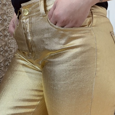 Calça dourada Miss You