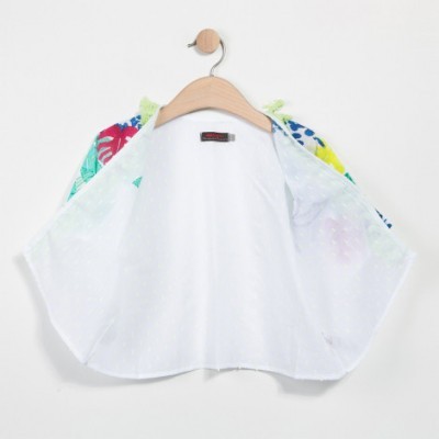 Quimono branco com padrão Catimini