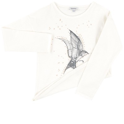 Camisola branca de manga comprida 3Pommes