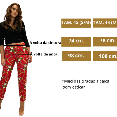 Calça feminina estampa estilo barroco Liu Jo