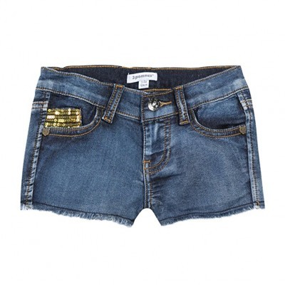 Calção de ganga com detalhe no bolso 3Pommes