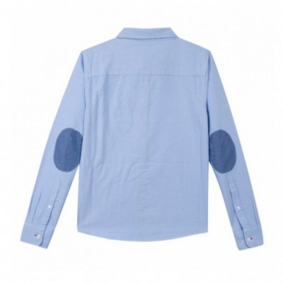 Camisa clássica azul Beckaro