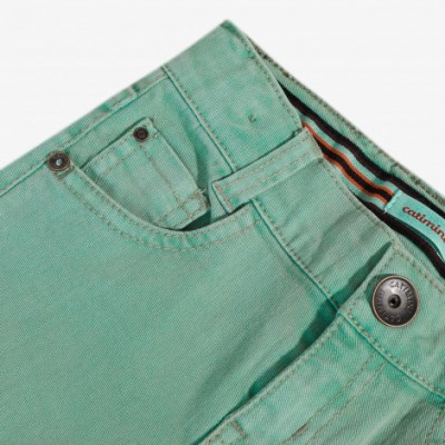 Calça verde menta Catimini