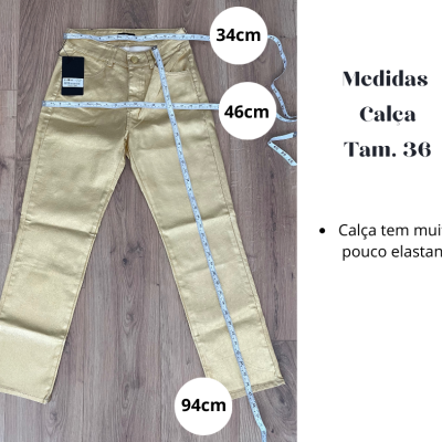 Calça dourada Miss You