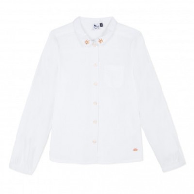 Camisa branca infantil 3Pommes®️