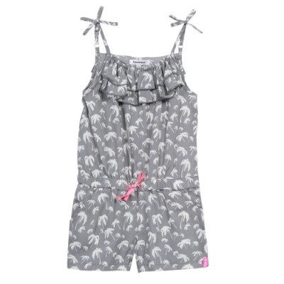 Macaquinho cinza com estampa de palmeiras 3Pommes