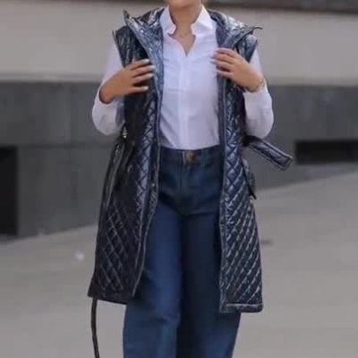 Colete Acolchoado Senhora Azul Miss You