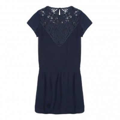 Vestido azul marinho Beckaro