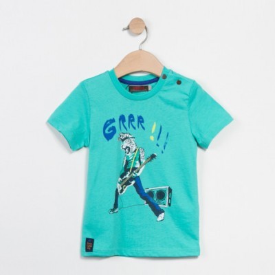 T-shirt azul menta Catimini