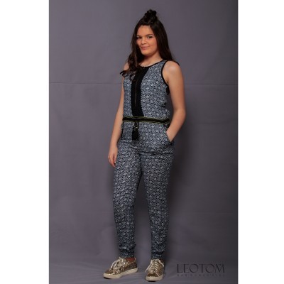 Macacão estampado Beckaro