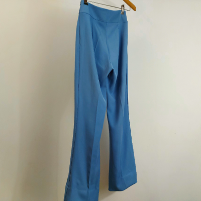 Calça larga azul Roberta Biagi