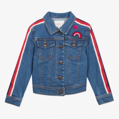 Casaca de ganga com listras nas mangas Catimini