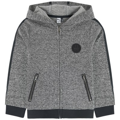 Casaco desportivo com capuz cinza/preto 3Pommes