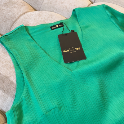 Conjunto túnica e calça feminina verde Miss You