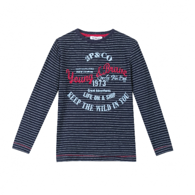 Camisola manga comprida riscas 3Pommes