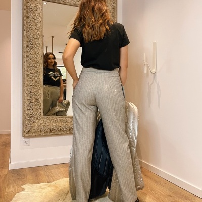 Calça cinza clássica Miss You