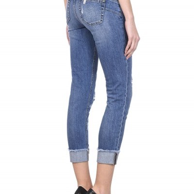 Liu jo mulher calça de ganga com detalhe de borboleta Liu jo mulher calça de ganga com detalhe de borboleta