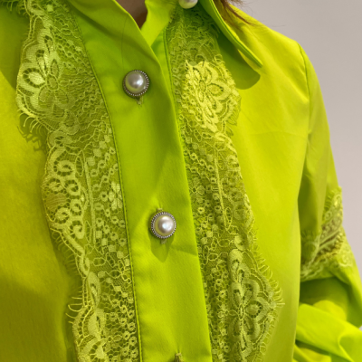 Camisa Mulher manga comprida verde Miss You