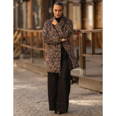 Casaco acolchoado Feminino Animal Print Miss You