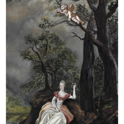 Print A4 - A Dama e o Cupido