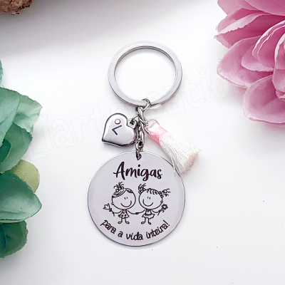 Porta-Chaves "Amigas para a vida inteira"