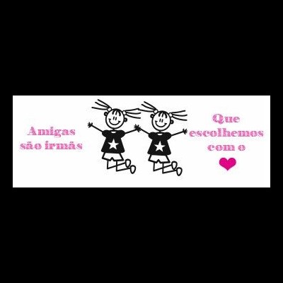 Caneca "Amigas são irmãs que escolhemos com o coração"