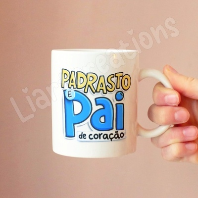 Caneca Padrasto é Pai de coração