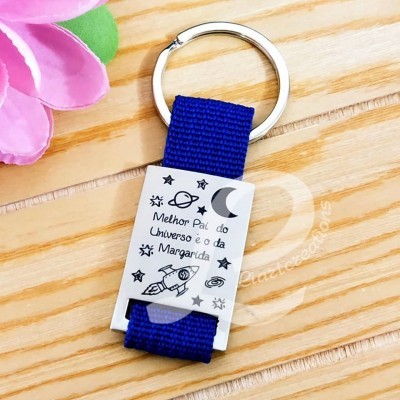 Porta-Chaves "Melhor Pai do Universo é ..."