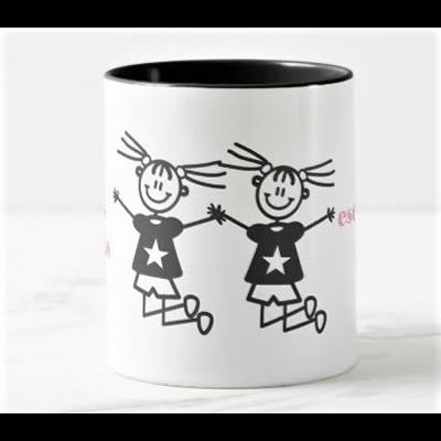 Caneca "Amigas são irmãs que escolhemos com o coração"