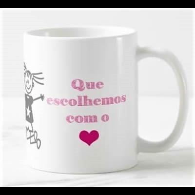 Caneca "Amigas são irmãs que escolhemos com o coração"