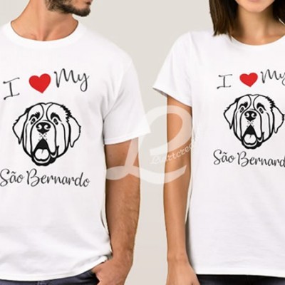 T-shirt I love my São Bernardo