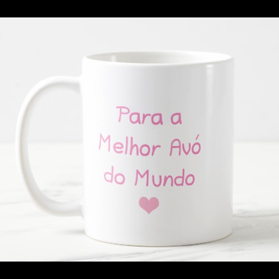 Caneca "Coruja Adoro-te Avó + Para a Melhor Avó do Mundo"