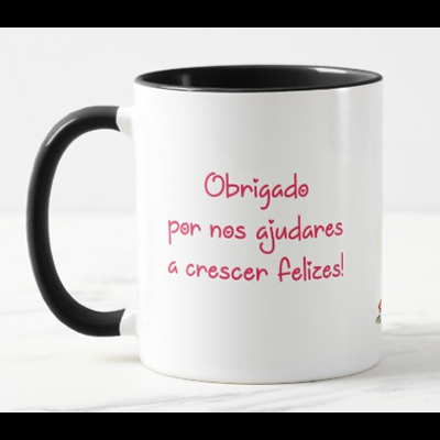 Caneca "Obrigado por nos ajudares a crescer felizes" Caneca "Obrigado por nos ajudares a crescer felizes"