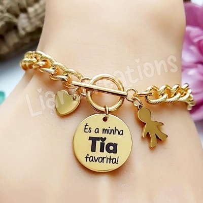 Pulseira "És a minha Tia favorita!"