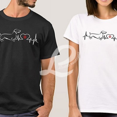 T-shirt Batimentos Cardiacos Teckel