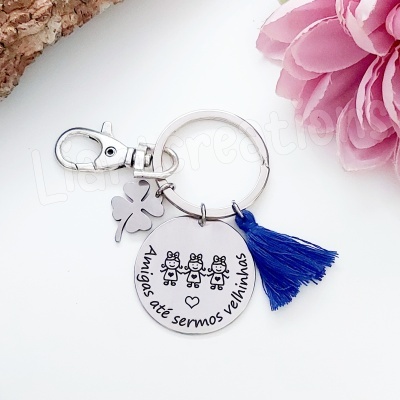 Porta-Chaves "Amigas até sermos velhinhas"